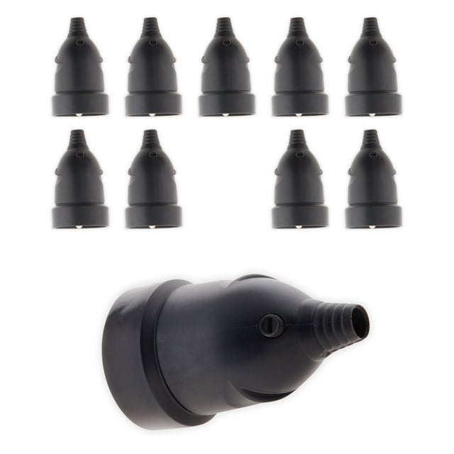 Lot de 10 fiches femelles 16A 2P+T - Noir - Zenitech