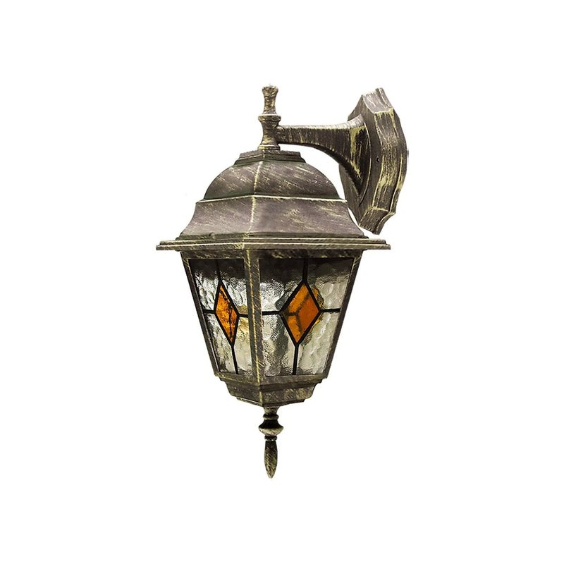 Kinkiet zewnętrzny Monaco złoty antyczny 1xE27x60W wym:37x15x19,5cm IP43 Rabalux