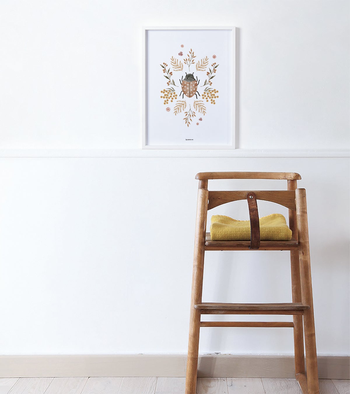 Poster coccinella e fiori 30x40 cm, Lilipinso - 3