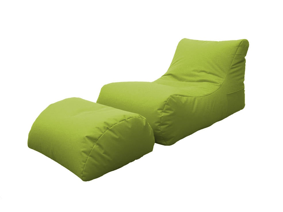 Puf alton, sillón multiusos, puf, puf reposapiés, made in italy, 120x80 h60 cm, verde