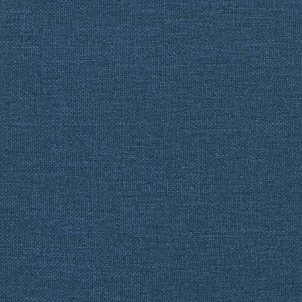 Sommier à lattes de lit avec matelas Bleu 120x200 cm Tissu - 9