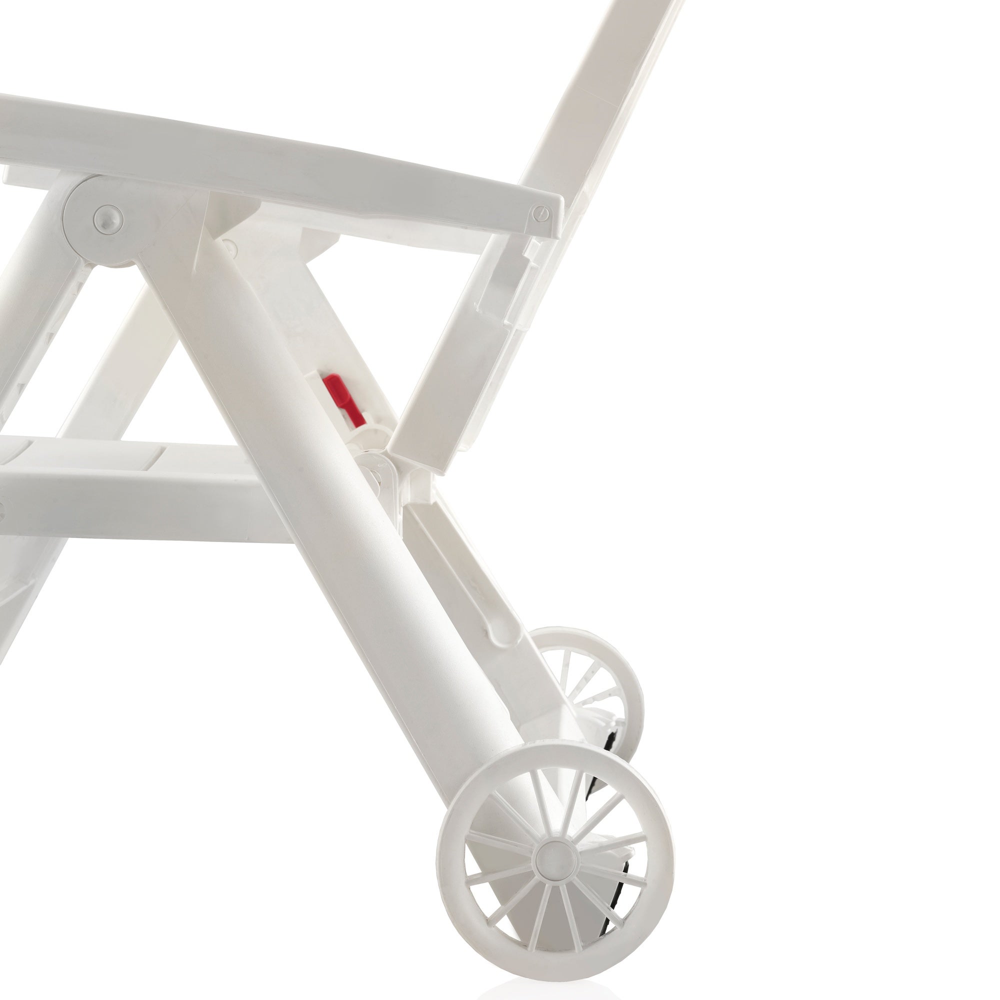 Chaise longue de jardin ANTIBES blanche - 5