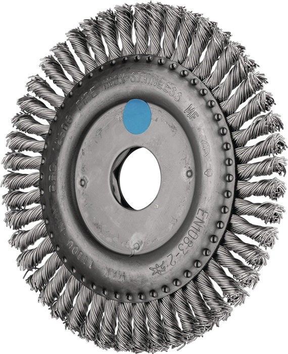 Szczotka okrągła RBG 12506 D.125mm grubość drutu 0,5mm VA 6mm KOŃ