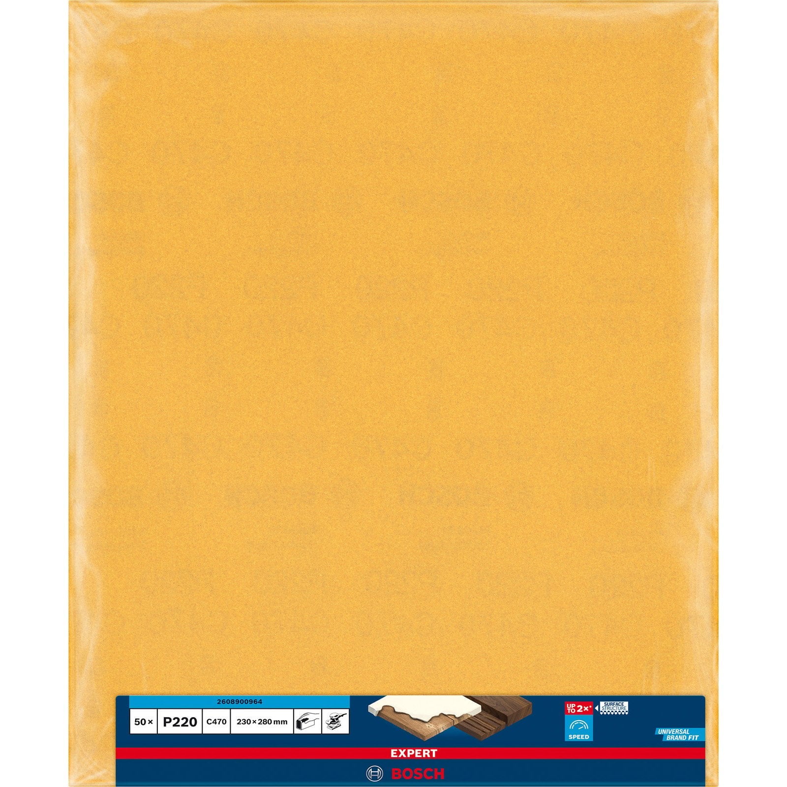 Papel de lija EXPERT C470 para lijado manual de 230 x 280 mm, G 220 - 6