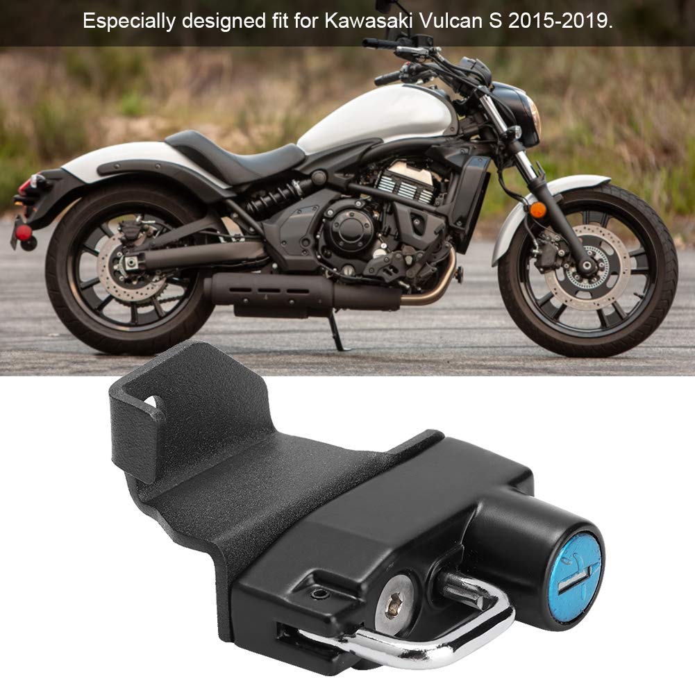 Gancio di montaggio per lucchetto per casco in lega di alluminio per moto adatto per Kawasaki Vulcan S 2015-2019 - 8