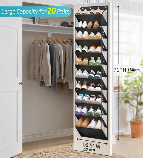 HOMIDEC Meuble Chaussure, 5 Niveaux Rangement Chaussure 20 Paires HOMIDEC Meuble Chaussure, 5 Niveaux Rangement Chaussure 20 Paires