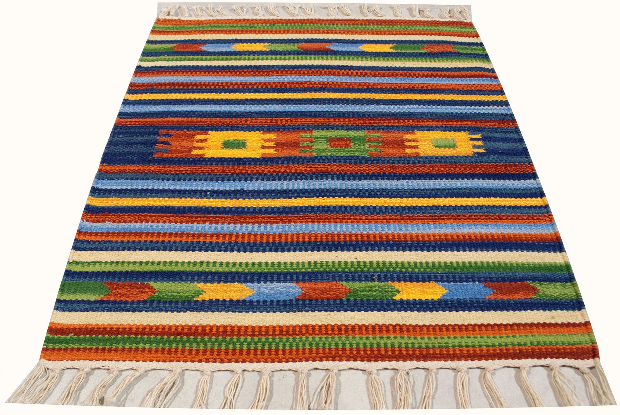 Kilim nadający się do prania w pralce, 100% bawełna, 50x50 cm