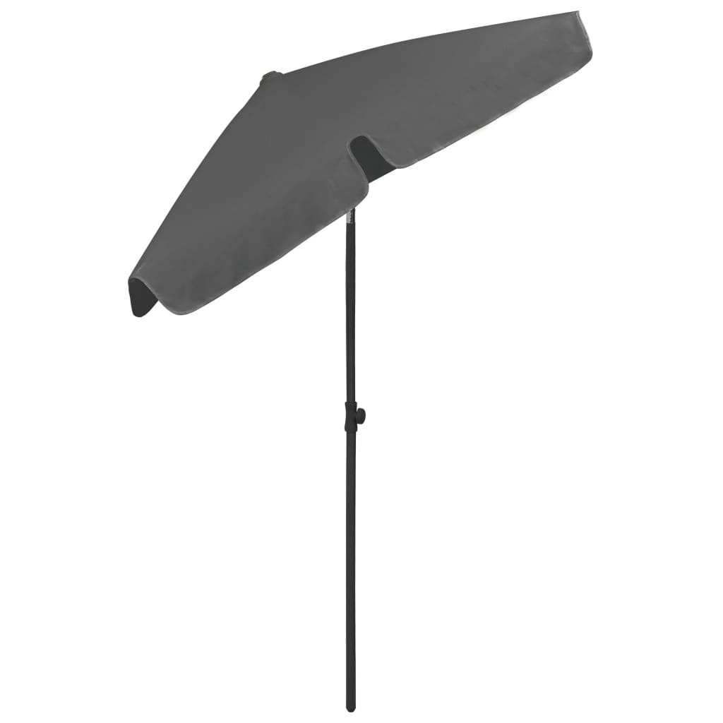 Parasol de plage Anthracite 180x120 - 6