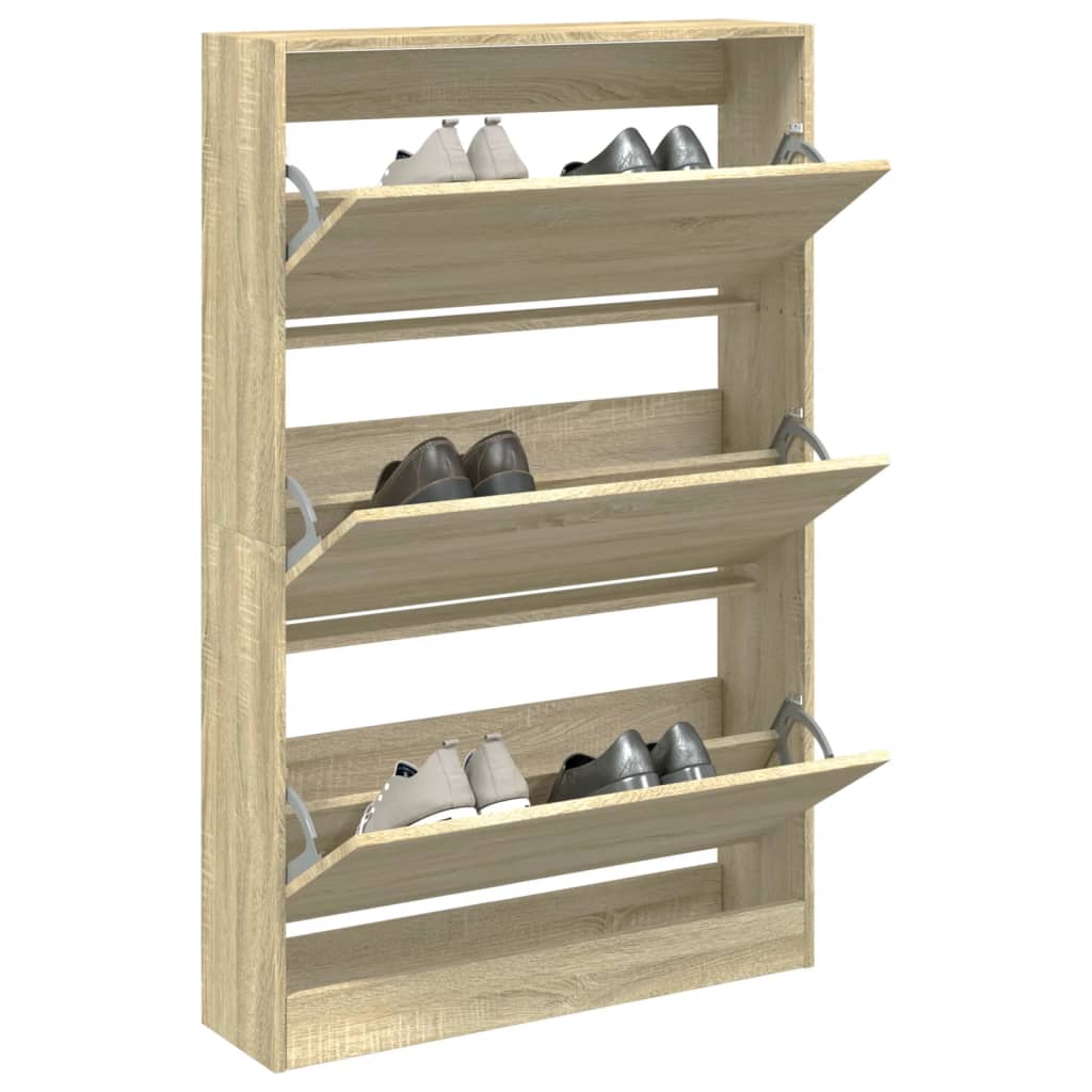 vidaXL Scarpiera a 2 ante in rovere Sonoma 80x34x116 cm
