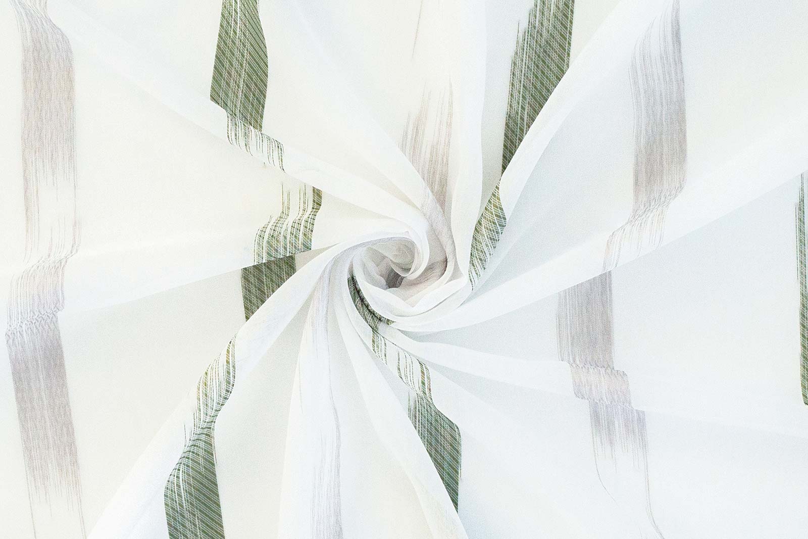 Rideau Extérieur Rayé Vert/blanc 290x290 Cm - Store Ombrage Terrasse, Polyester - 2