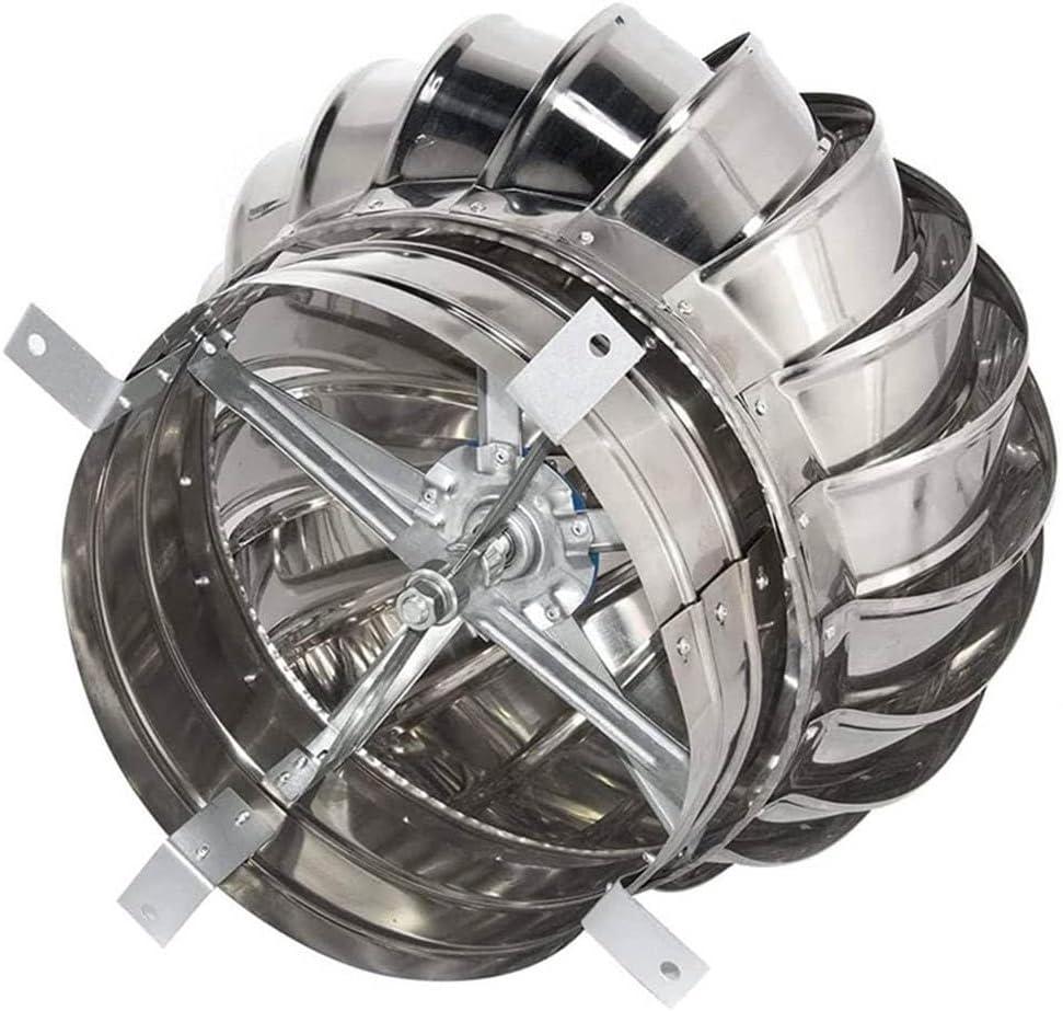 Sortie de toit, Extracteur de fumées rotatif éolien en inox base ronde, chapeau de cheminée, toutes dimensions, Ø 160 mm - 2