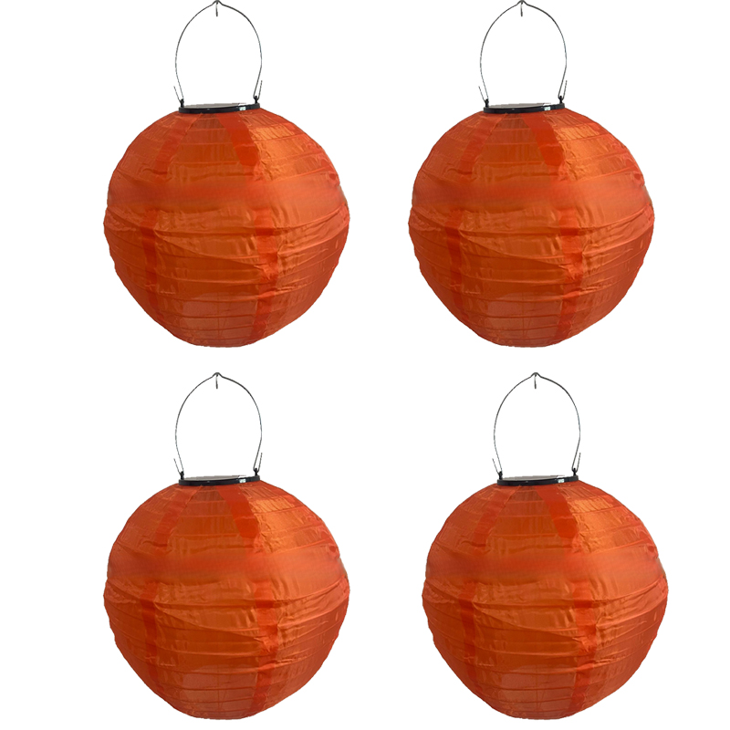 Zewnętrzne lampy solarne, lampiony solarne, zewnętrzne lampiony solarne do dekoracji patio, pomarańczowe, 4 sztuki