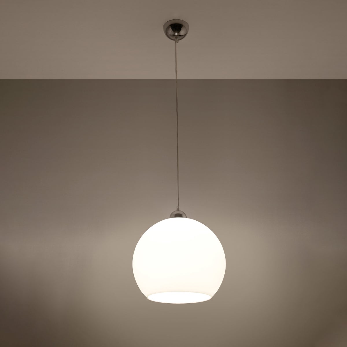 Lampa wisząca ESFERA biała LED 3000K - 30x30x120cm Sollux