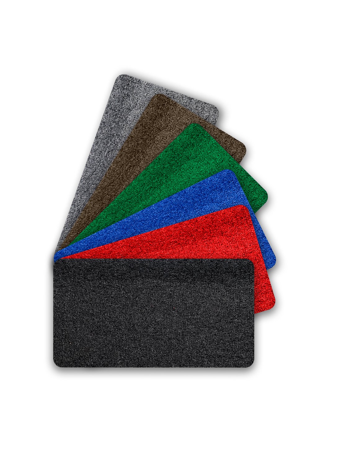 Felpudo de rizo 60x40 cm - antideslizante y duradero en 6 colores   absorbe suciedad y humedad, ideal para entradas   verde