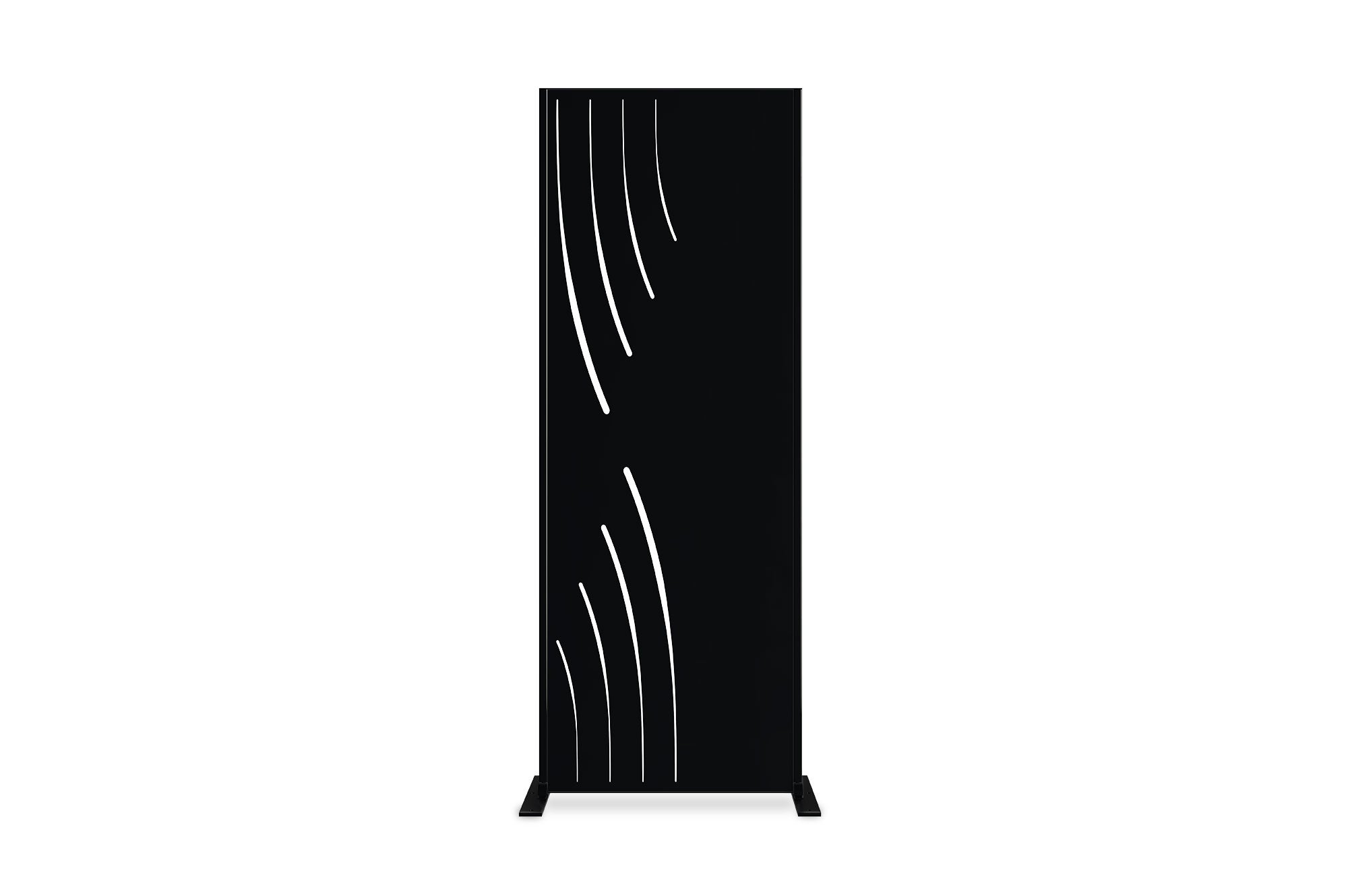 Panel dekoracyjny VELETA czarny H.160cm wzory lewy bok