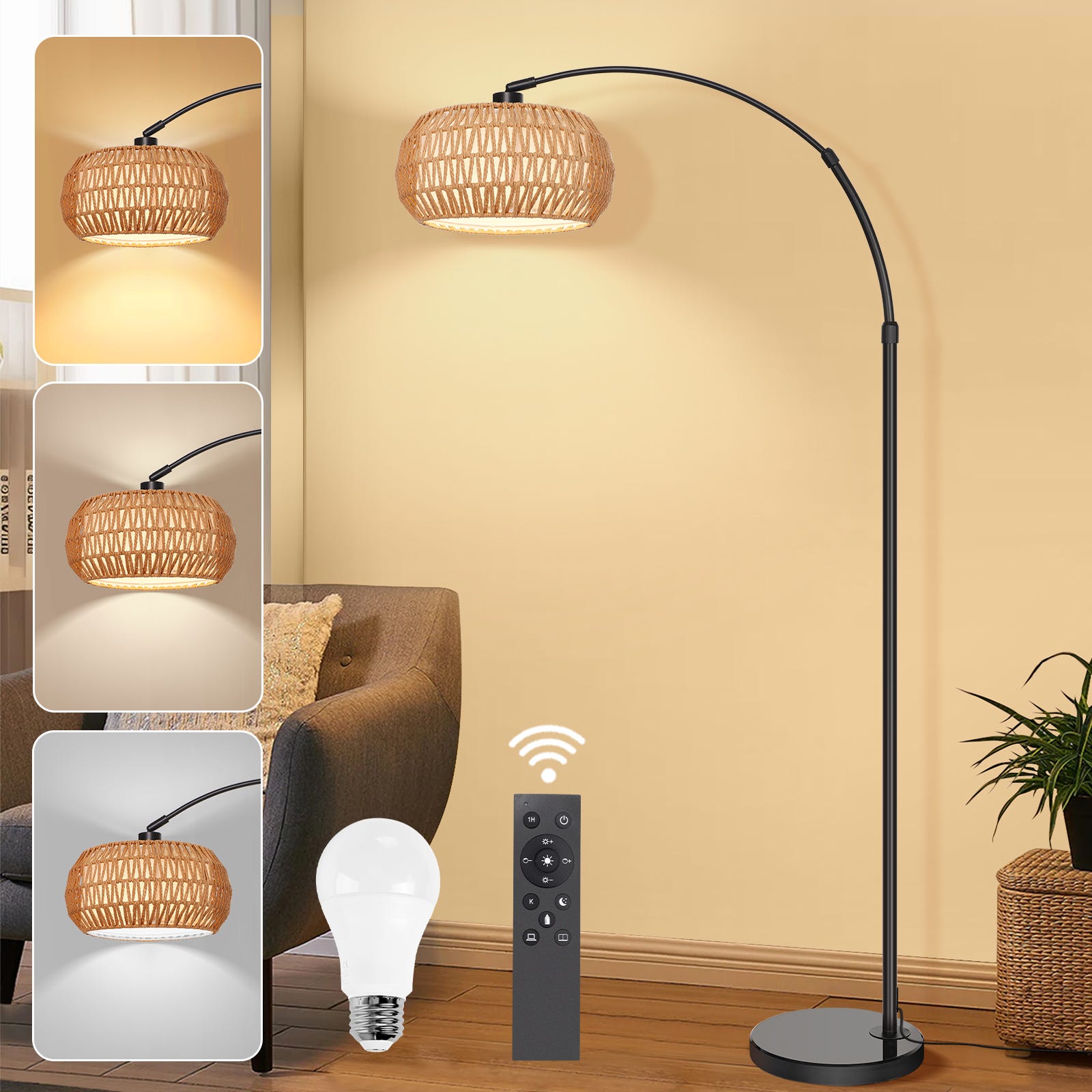 Lampada da terra a LED Dimmerabile a 3 temperature di Lampada da terra a LED Dimmerabile a 3 temperature di