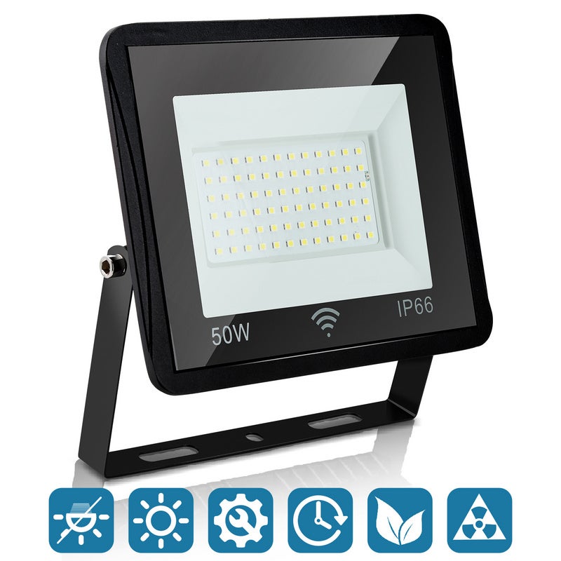 Projecteur LED 20W 2000 LM 3000K IP44 Avec Détecteur - Garantie 5 Ans