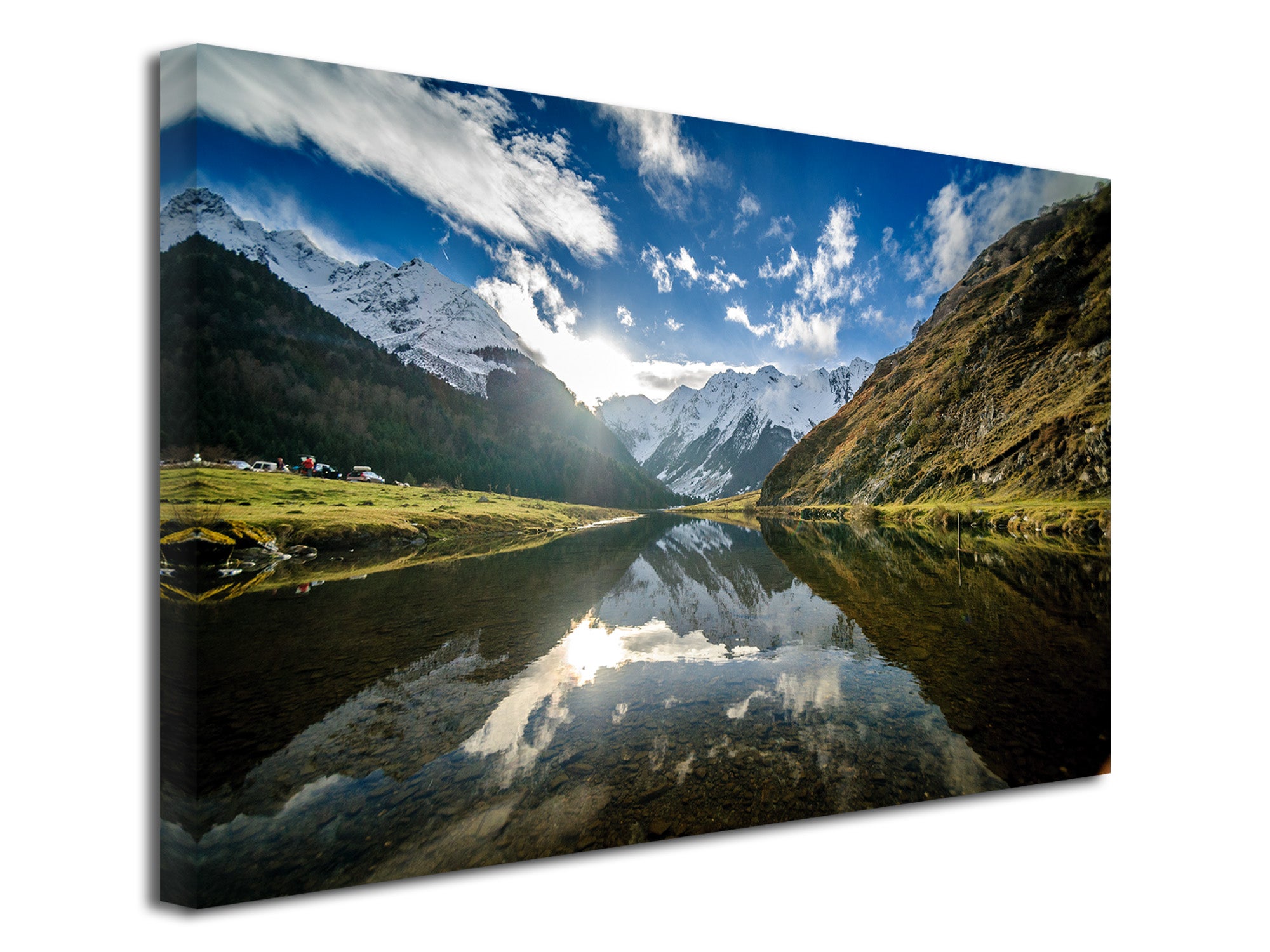 Poster Décoratif Sur Toile - Éléphant Et Félin - 40x25 Cm - Déco Intérieur/extérieur