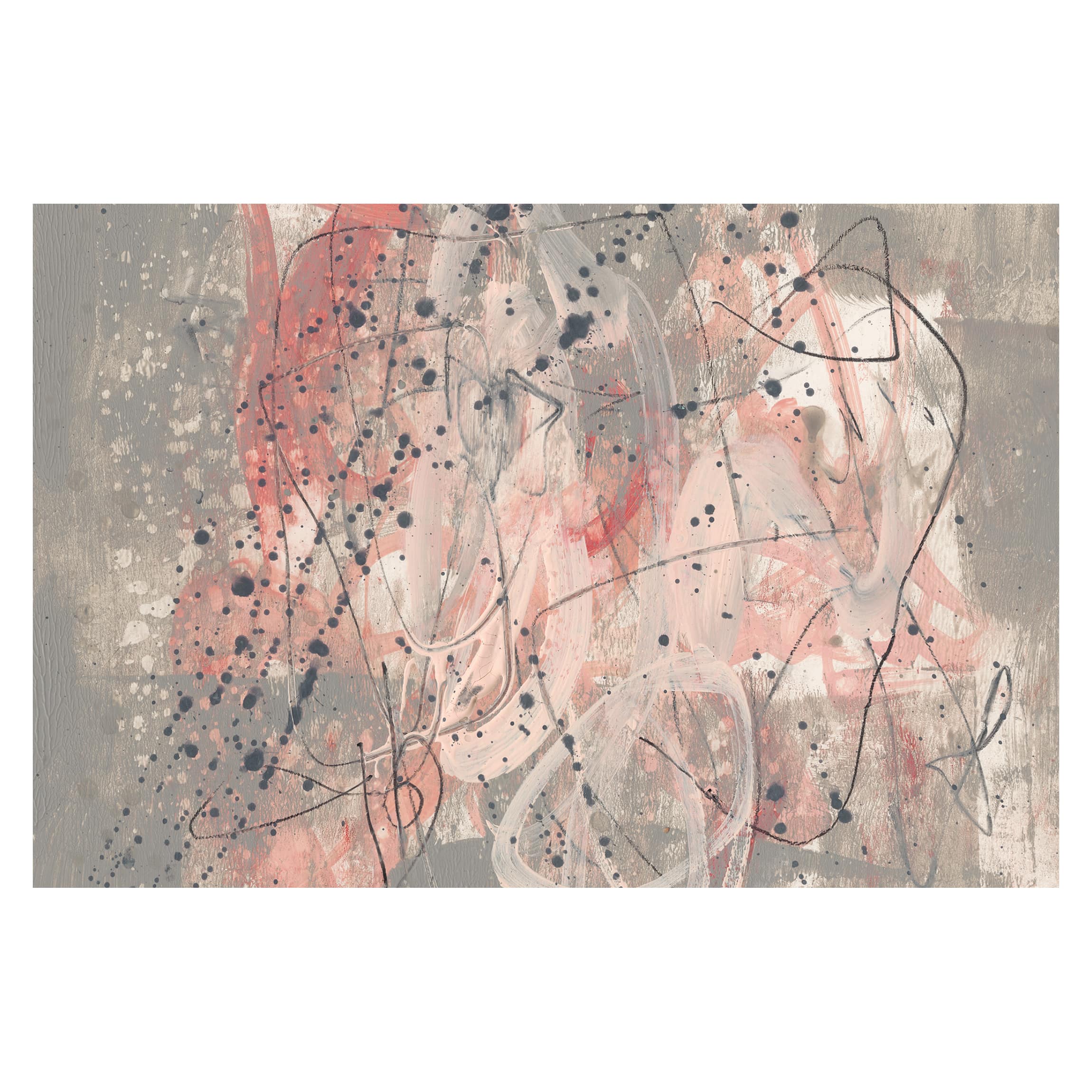 Papel pintado fotomural abstracto acuarela arte 145 - salón dormitorio cocina pasillo - tnt 384 x 255 cm smart