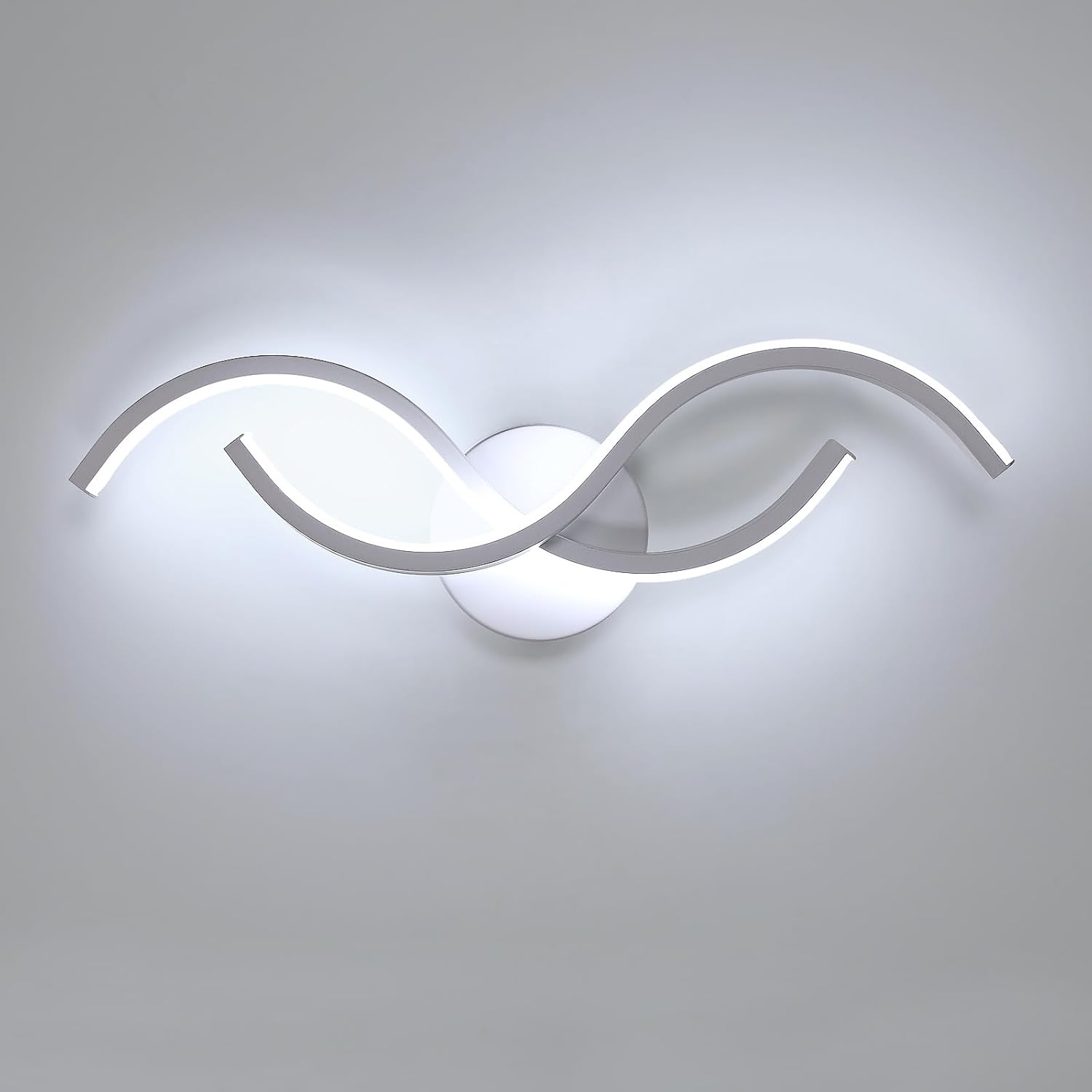 Applique Murale LED Intérieure Moderne 17W, Noir - Luminaire Carré en Applique Murale LED Intérieure Moderne 17W, Noir - Luminaire Carré en