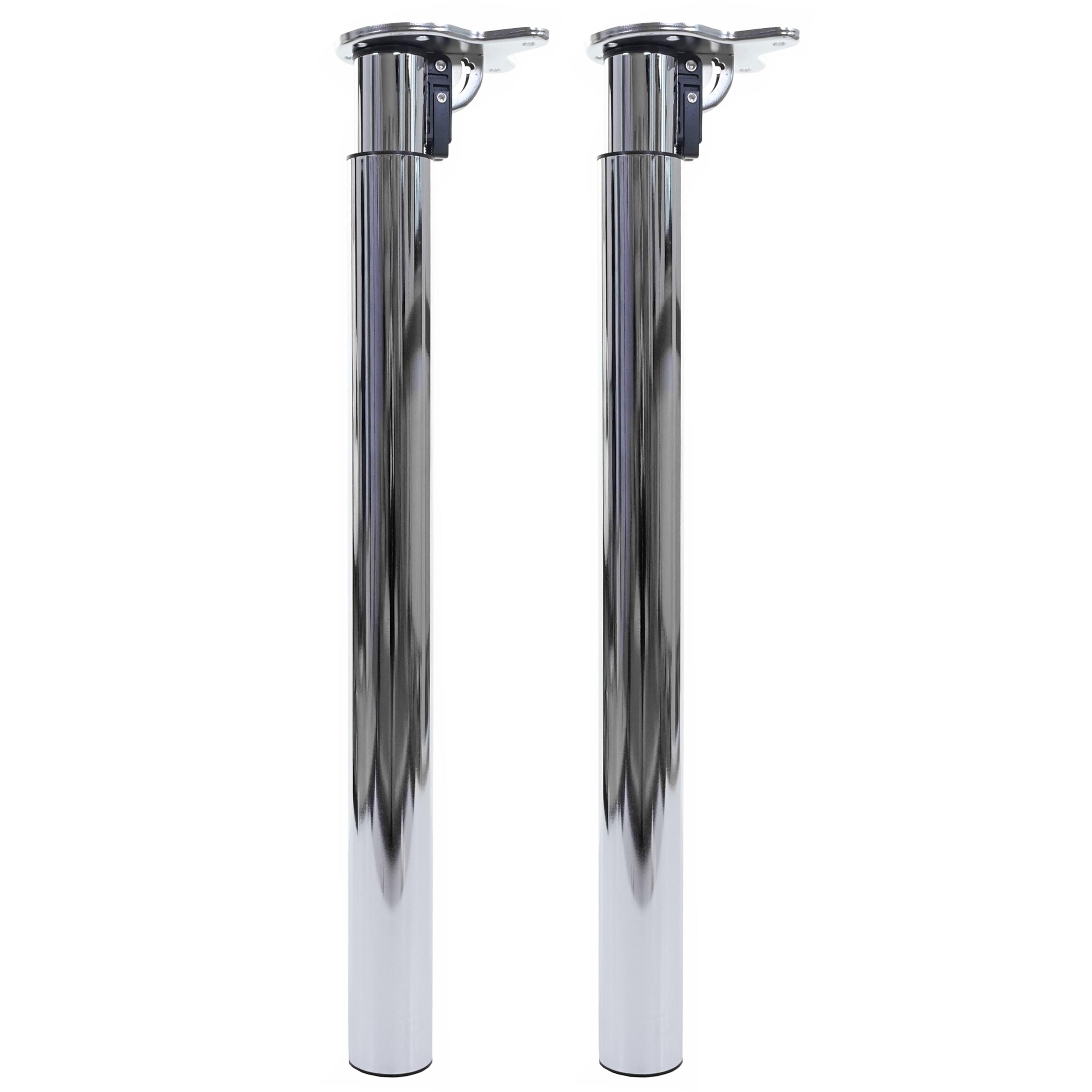 Zestaw 2 sztuk nóg stołowych HWC-H35, Wygląd stali nierdzewnej