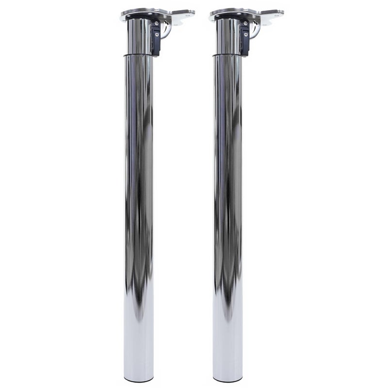 Zestaw 2 sztuk nóg stołowych HWC-H35, Wygląd stali nierdzewnej