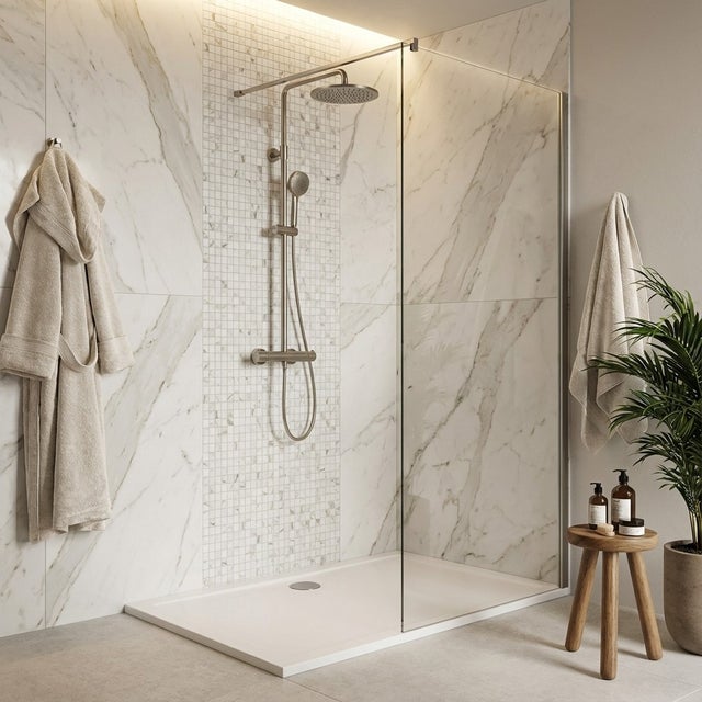 Piatto doccia in ceramica 120x90xH4 cm con scarico lato parete – Squash | Ceramica Dolomite