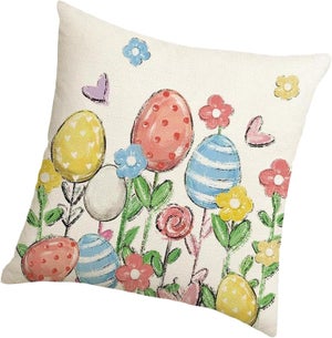 Set di 4 federe per cuscini natalizi in lino, 45x45 cm, decorazione per camera da letto, soggiorno e divano | Leroy Merlin