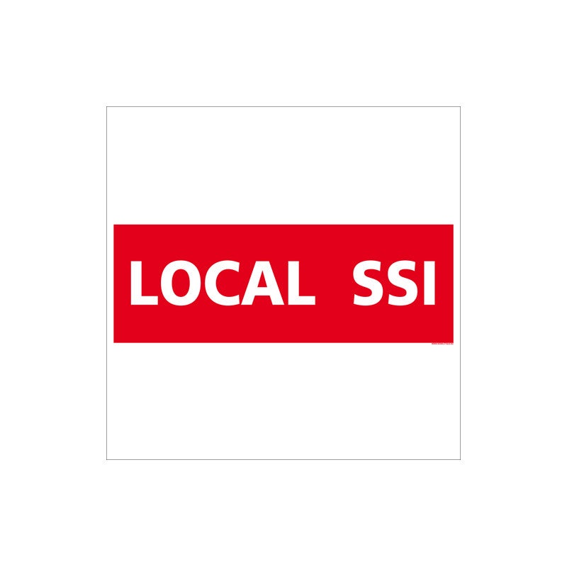 Panneau LOCAL SSI (A0526) 350 x 125 mm Matière PVC | Leroy Merlin