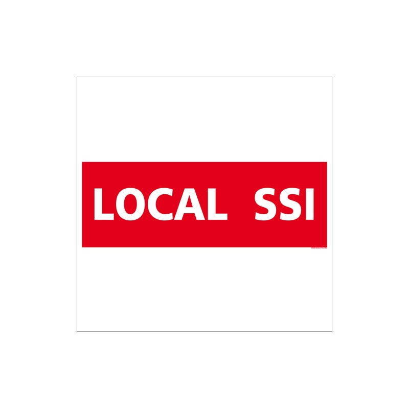 Local Ssi Panneau LOCAL SSI (A0526) 350 x 125 mm Matière PVC | Leroy Merlin