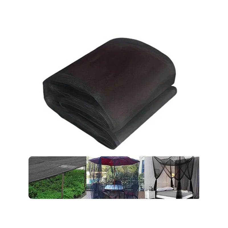 Uniwersalna moskitiera do tarasów ogrodowych - poliestrowa moskitiera do altan (szerokość 2,4 x 6 m)