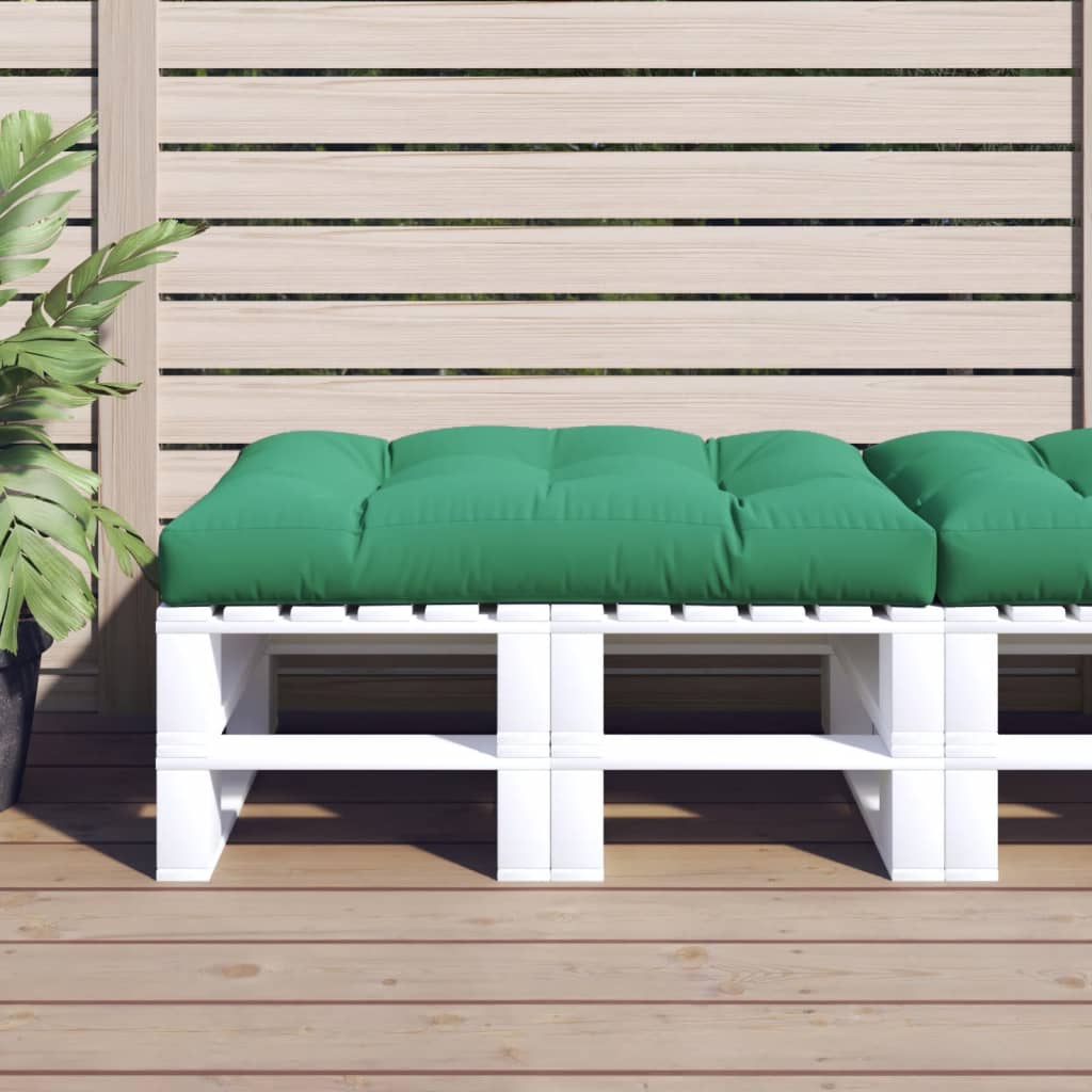 Maison exclusive - cojín de asiento de jardín de tela verde 120x80x12 cm