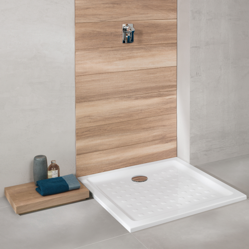 Receveur 100 x 80 VILLEROY ET BOCH O Novo ceramique rectangle blanc - 3