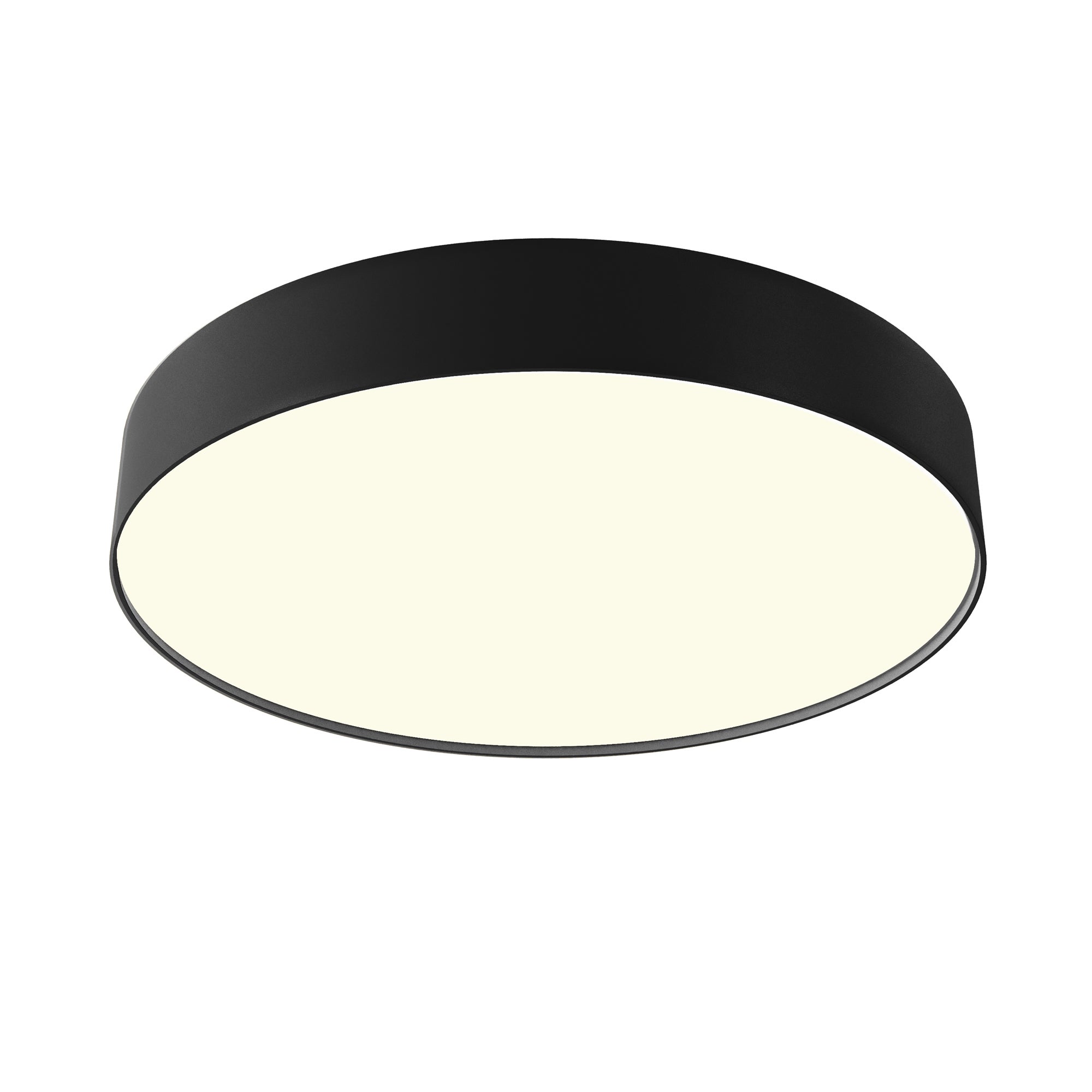 Plafon okrągły LED ZON 45W 3000KK 2540lm aluminium czarny wym:6x40x40cm IP20 Maytoni