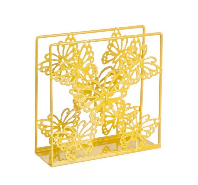 40 Serviettes En Papier Papillon Et Fleurs - Décoration Printemps Été Pour Anniversaire, Mariage Et Fêtes (Bleu)