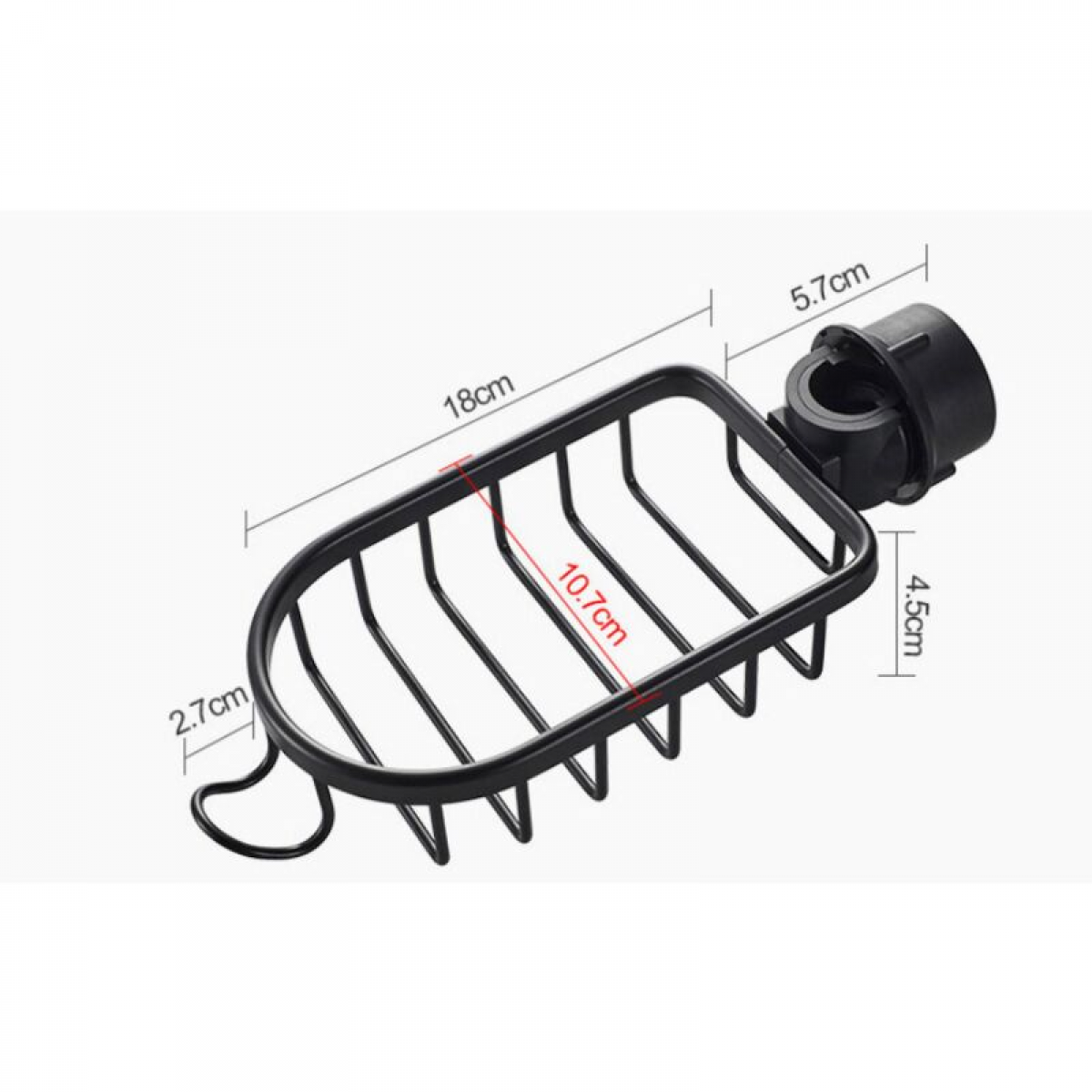 2x Étagère Douche Sans Percage Inox,T-Audace Noir Étagère Salle de Bain Télescopique Inoxydable, Tablette Support Douche, Porte Savon Barre Douche, Se - 2