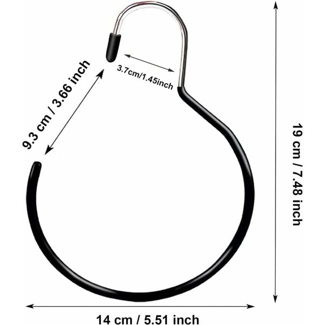 5 Ganci Appendiscarpe Nero - Portacravatte, Portacinture E Accessori Per Armadio Ordine - Foto 10