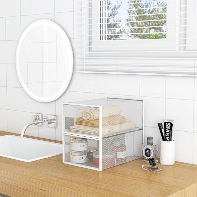 Range chaussure - Boites à chaussures - Blanc et transparent - Lot de 18 - SECURY-T - 7