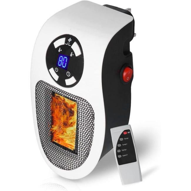 Mini radiateur, radiateur électrique portable 500 W, radiateur en ...