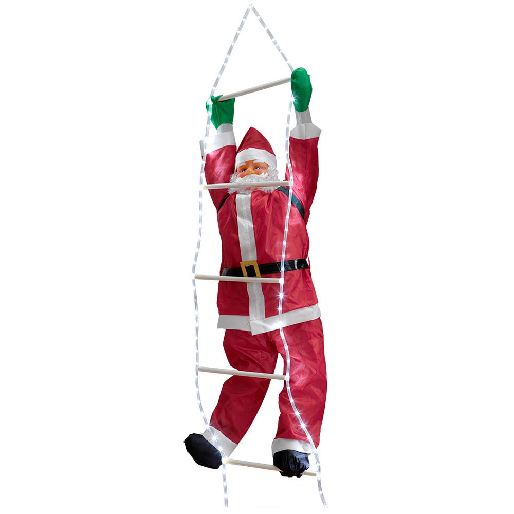 Luci LED Babbo Natale Scala 3m - 8 Modalità USB Decorazioni Natale IP65 Luci LED Babbo Natale Scala 3m - 8 Modalità USB Decorazioni Natale IP65