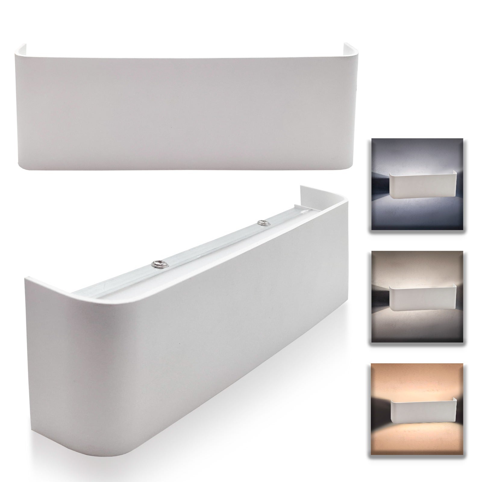 Applique Da Esterno Maka 24W | Luci LED Up Down | IP65 Impermeabile | 2400 Lumen | Nero 4000K - Foto 7