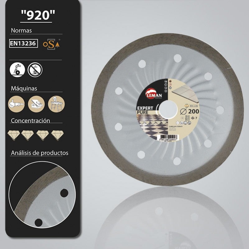 Disque Diamant Jante Continue Carrelage 180x30/25,4/22,23 Ht 7 Leman - 3