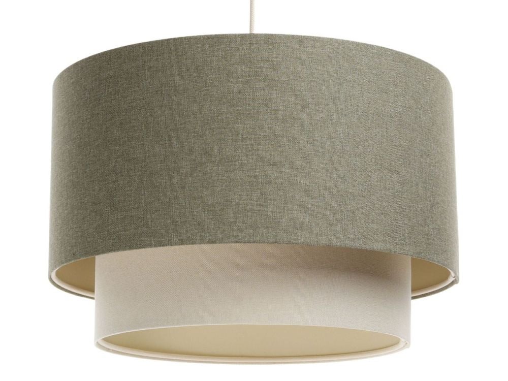 Lampa wisząca ERUTAN DOUBLE 50 zielona/kremowa