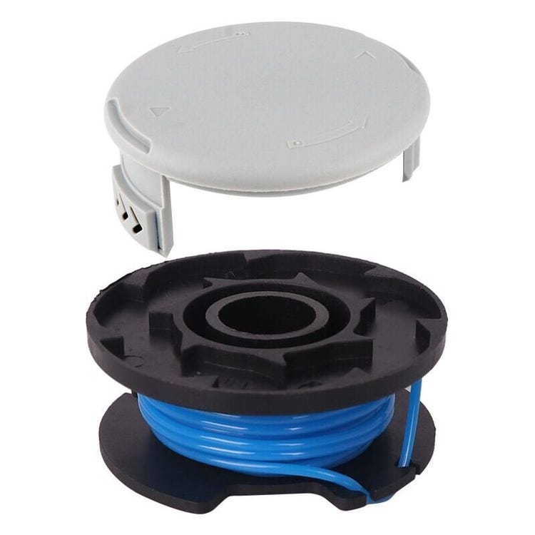 10 Paquets Bobine de Rechange pour Coupe-bordure pouce , Compatible Avec Ryobi One + AC14RL3A, Coupe-fil Sans Fil , 8 Bobines + 2 Capuchons de Coupe - 2