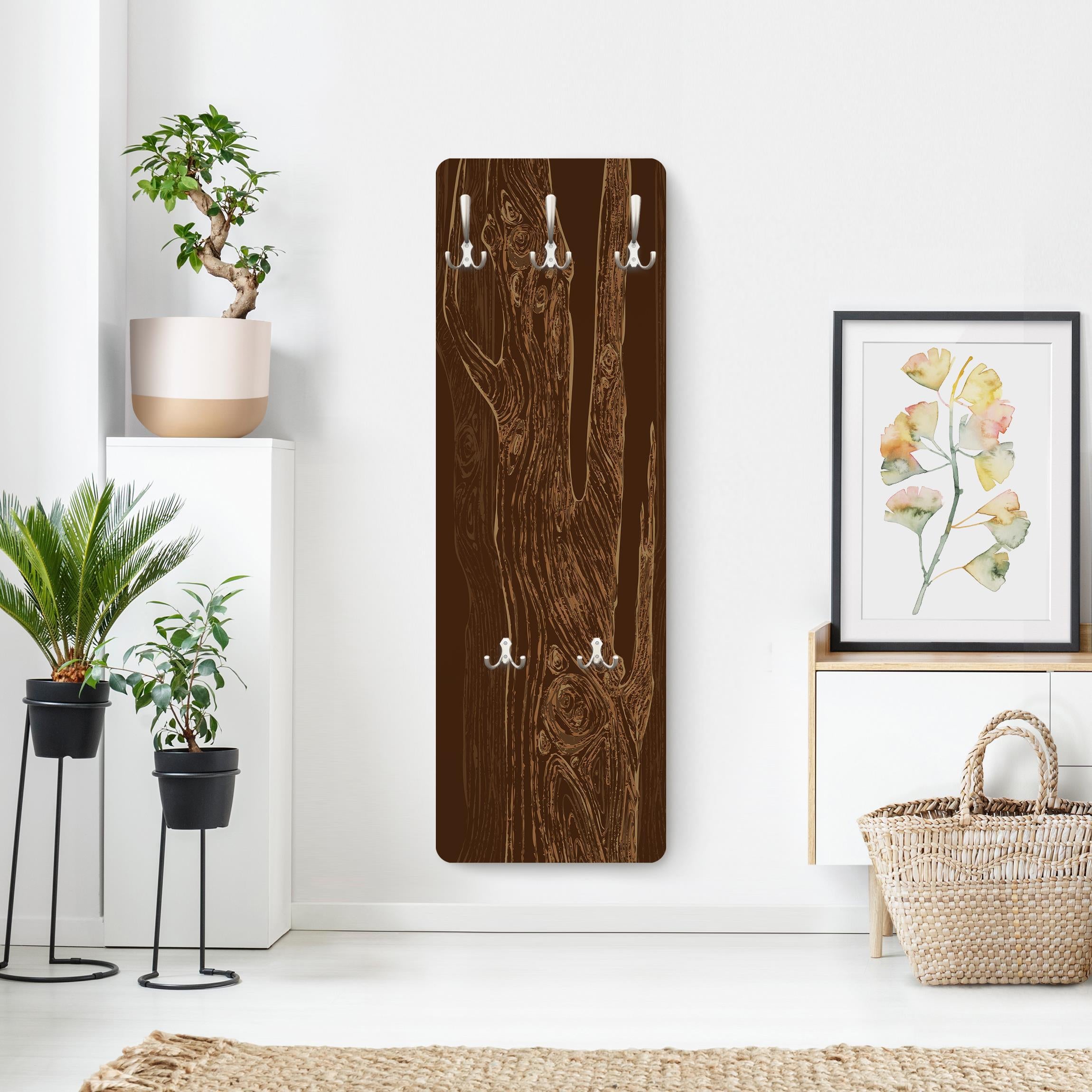 Perchero De Madera Maciza - Percha Para Ropa De Dormitorio - Miaoli