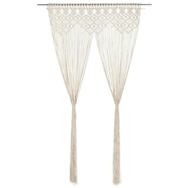 Rideau en macramé 140x240 cm Coton vidaXL