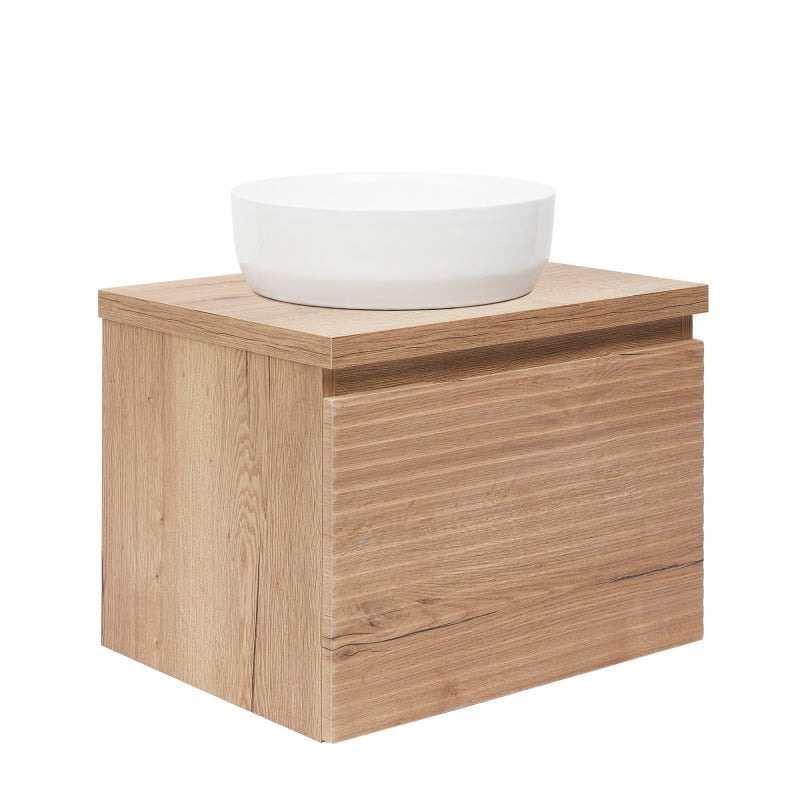 Mueble de baño bajo lavabo naturel savona 58x43x44,8 cm, roble halifax mate (savona60dhd)