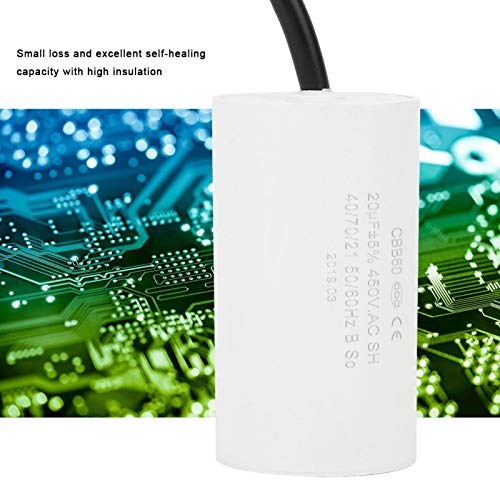 Motore Lavatrice Ricambio Condensatore CBB60 20UF 450V AC Per Motore Motore Lavatrice Ricambio Condensatore CBB60 20UF 450V AC Per Motore