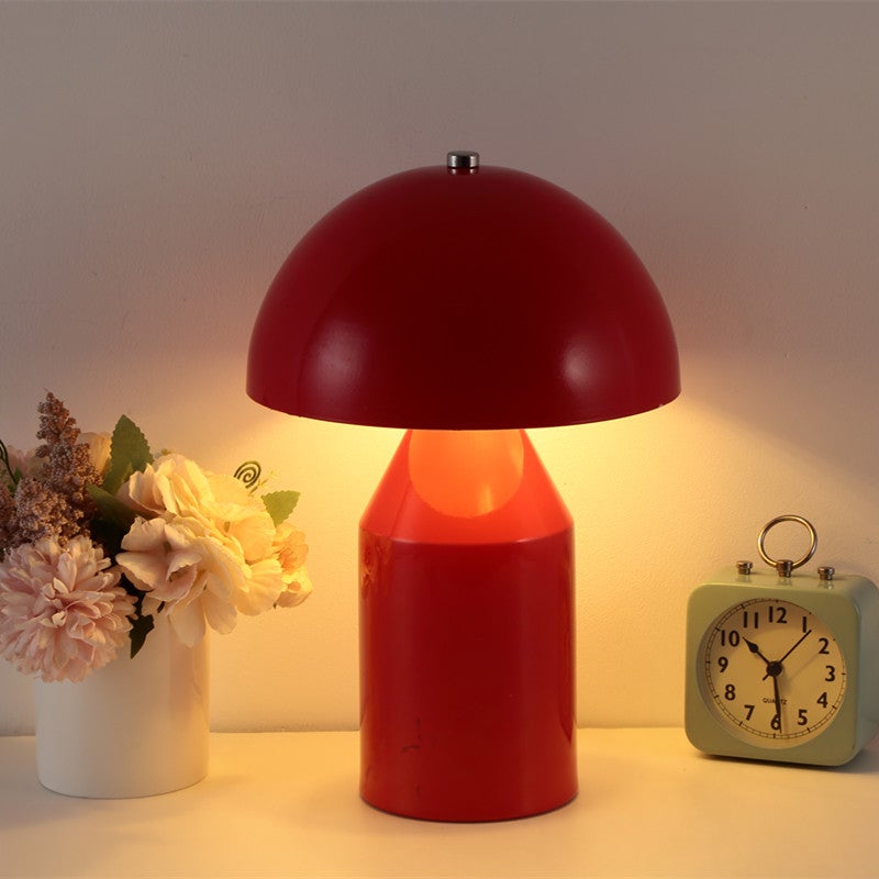 Nowoczesna lampka nocna w kształcie grzyba, prosta lampka do czytania do sypialni, trójkolorowa dioda LED 6 W, norma europejska, 28 x 20 x 10 cm