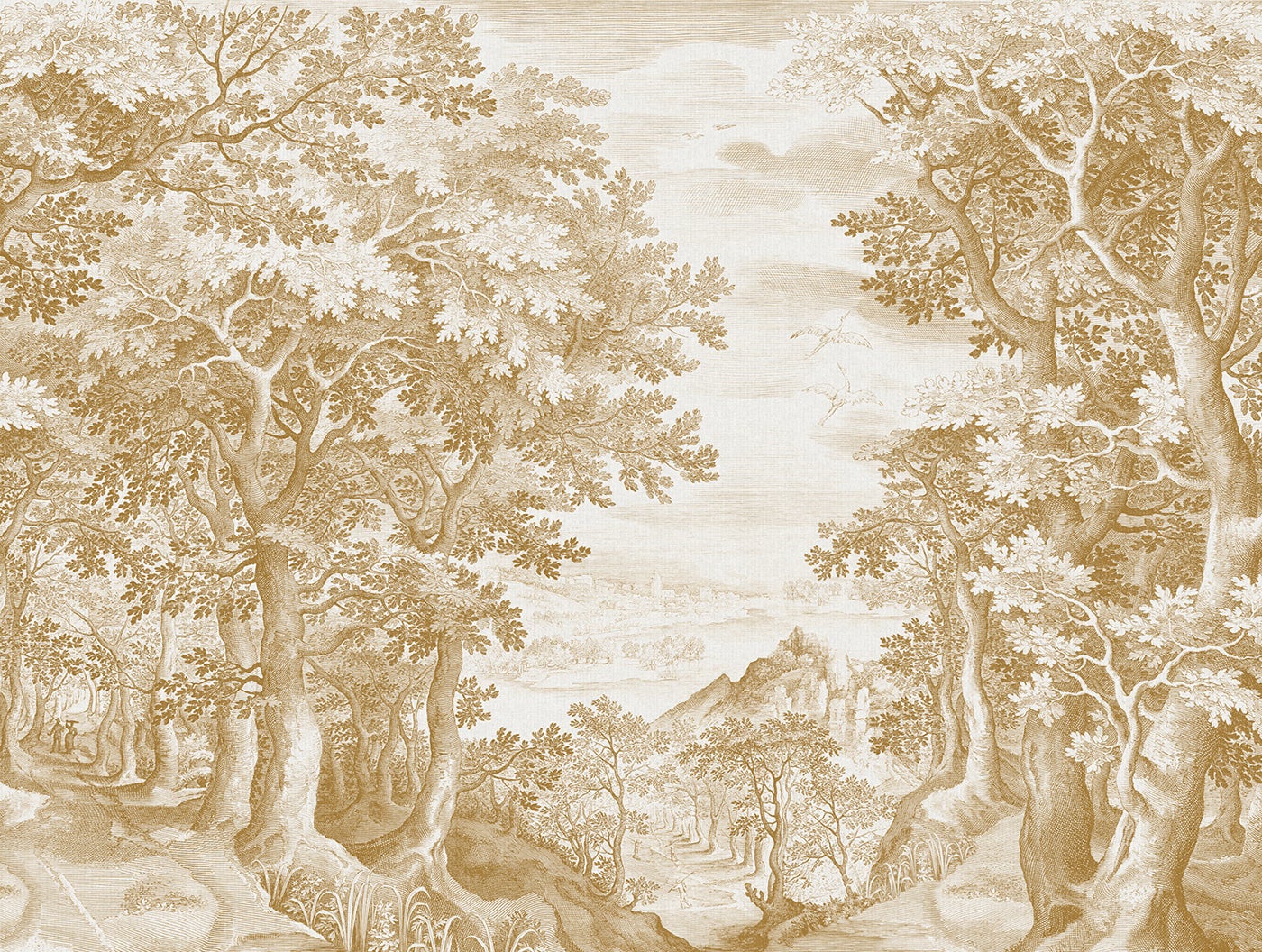 Fototapeta las żółtym - 371 x 280 cm - SANDERS &amp; SANDERS